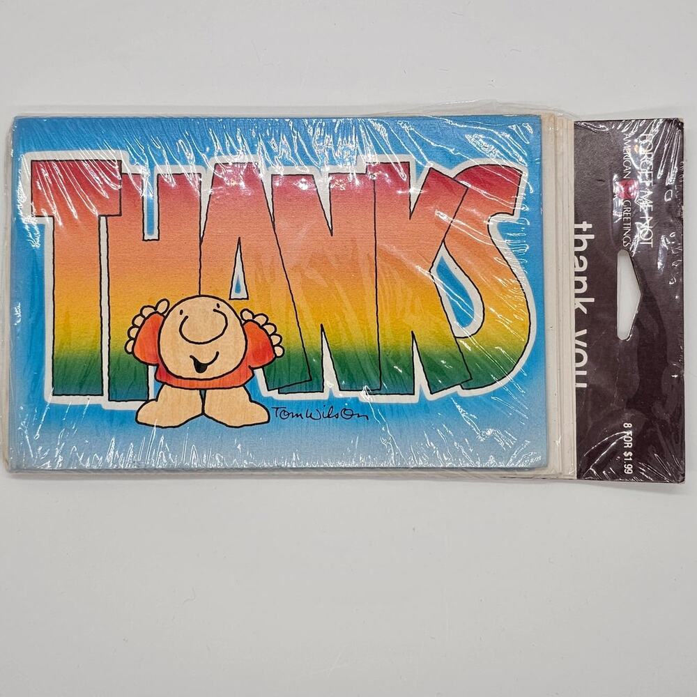 Vintage Ziggy Thank you Card‎ Complete Sealed Set of 8
